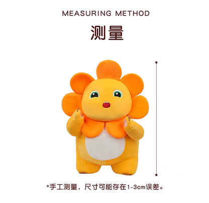 Kawaii Sunflower Nailong Plush Toy Cartoon Smile Dinosaur Silly Cute Stuffed Anime Sofa Pillow Room Decor for Kids Birthday Gift