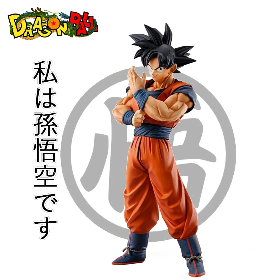 27cm Anime Dragon Ball Z Goku Figure Goku with Scouter Figurine  PVC Statue Action Figures Collection Model Toys Gifts