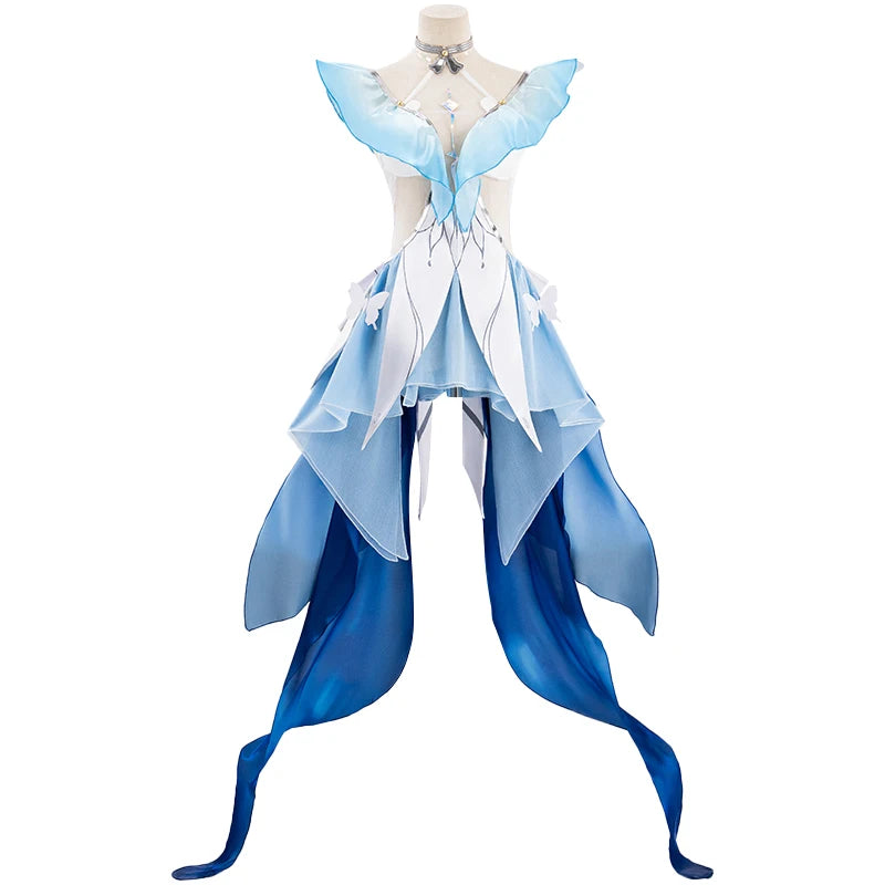 IN STOCK The Shorekeeper Cosplay Costume Game Wuthering Waves【XS-3XL】DokiDoki-N Women Blue Christmas Costume Dress Plus Size