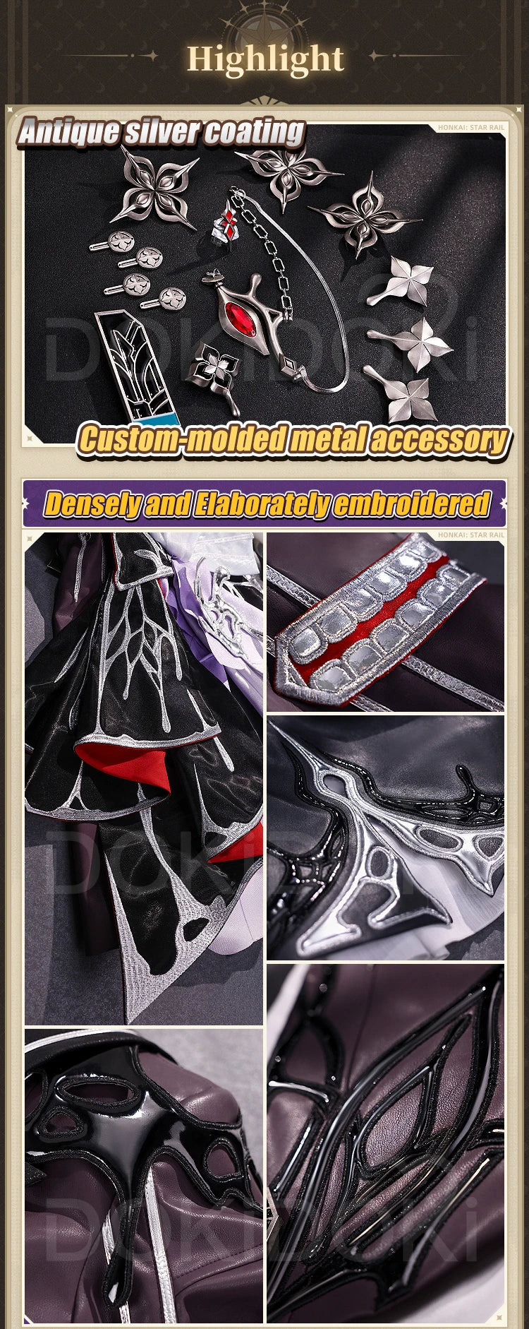 IN STOCK Evernight Cosplay Costume Game Honkai: Star Rail【S-2XL】DokiDoki-SR HSR March 7th SP Halloween Plus Size