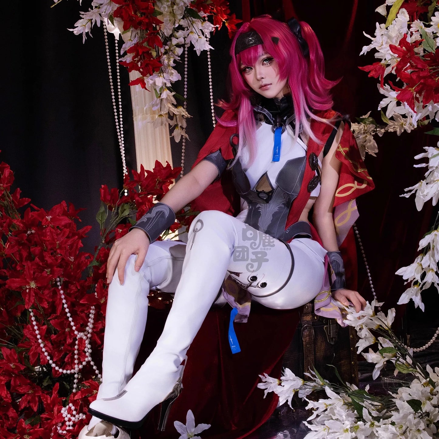 Wuthering Waves Lupa Cosplay Costume Wig Bodysuit Earrings Tail Headwear Halloween Party for Women Girls Carnival Props iCoser