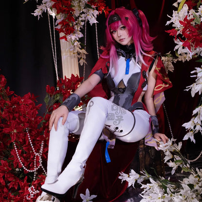 Wuthering Waves Lupa Cosplay Costume Wig Bodysuit Earrings Tail Headwear Halloween Party for Women Girls Carnival Props iCoser