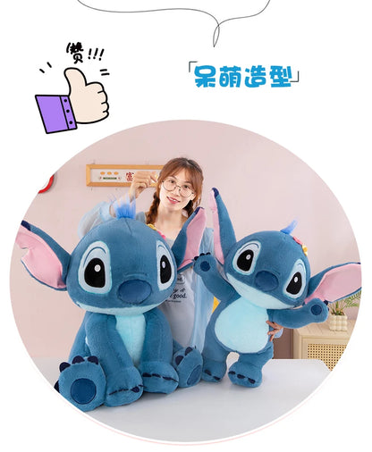 Disney 70cm Large Size Lilo&Stitch Plush Stuffed Doll Cartoon Animal Sleeping  Pillow Room Decoration Softmaterial Toy for Gift