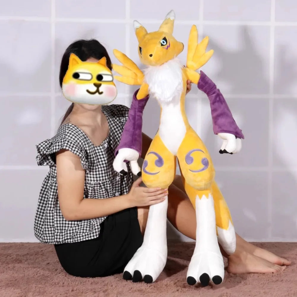 170CM Super Big Size Digimon Renamon Youkomon Plushies Cartoon Anime Stuffed Kawaii Ornaments Children Toy Comfortable Doll Gift