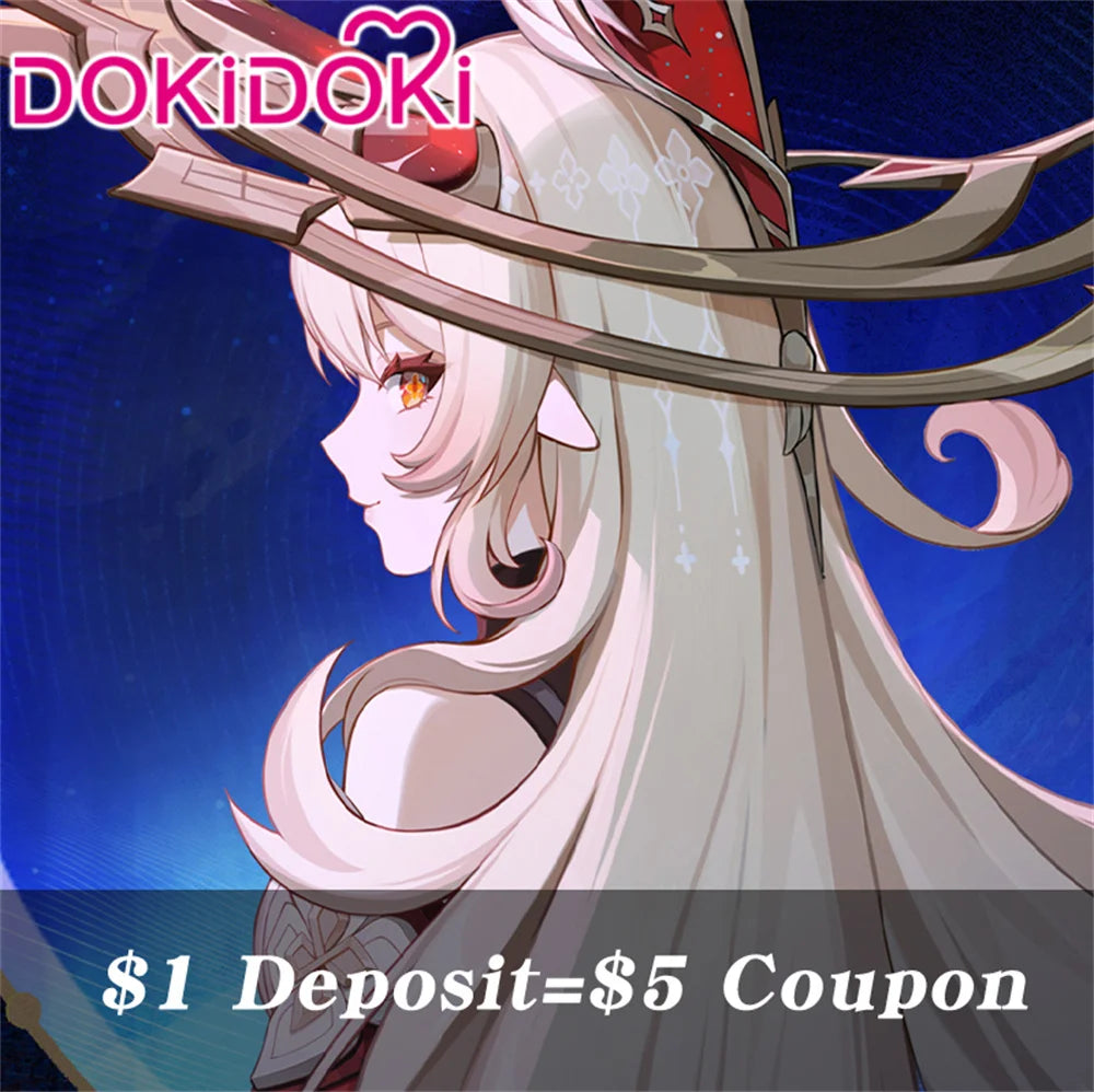 $1 Deposit =$5 Coupon Alice Cosplay Costume Game Genshin Impact DokiDoki The Hexenzirkel A Alice Women Witch Costume Klee