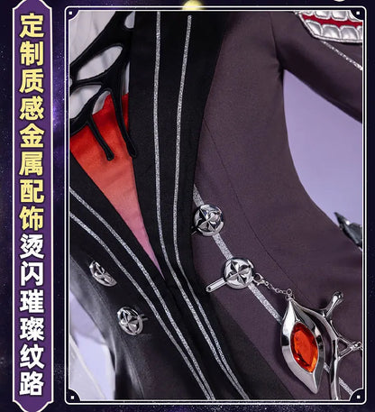 Honkai Star Rail Evernight March 7th Cosplay Costume Dress Headwear Mysterious Foreign Guest Halloween Party for Women iCoser