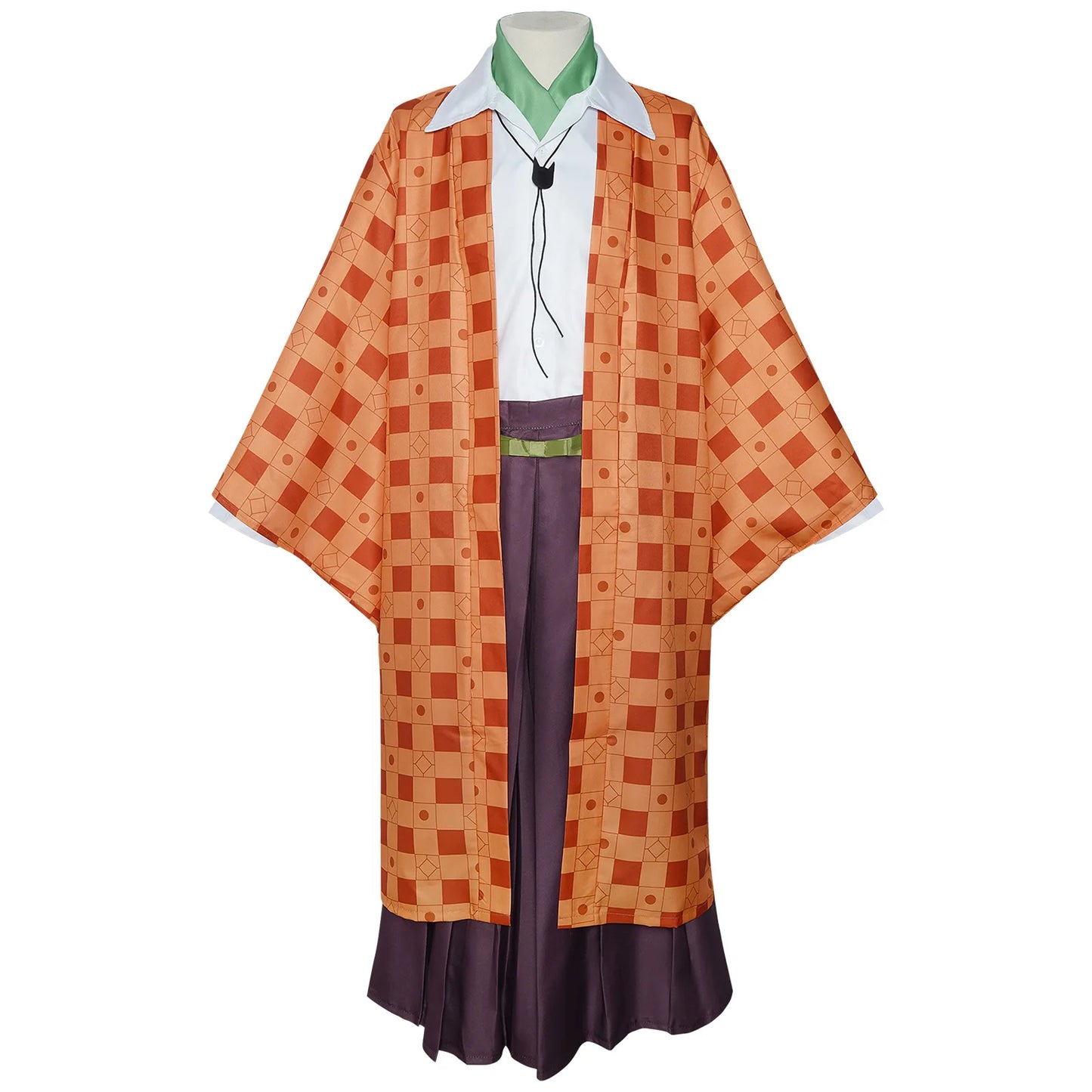 Kanroji Mitsuri Cosplay Costume Women Polyester Kimono Dress