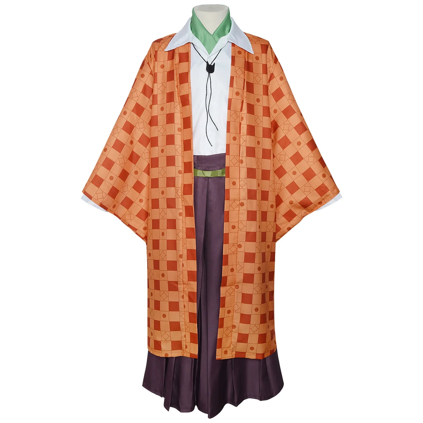 Kanroji Mitsuri Cosplay Costume Women Polyester Kimono Dress