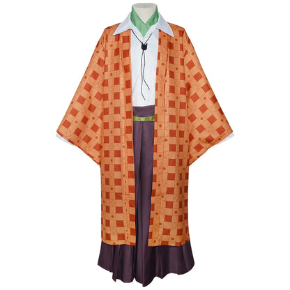 Kanroji Mitsuri Cosplay Costume Women Polyester Kimono Dress