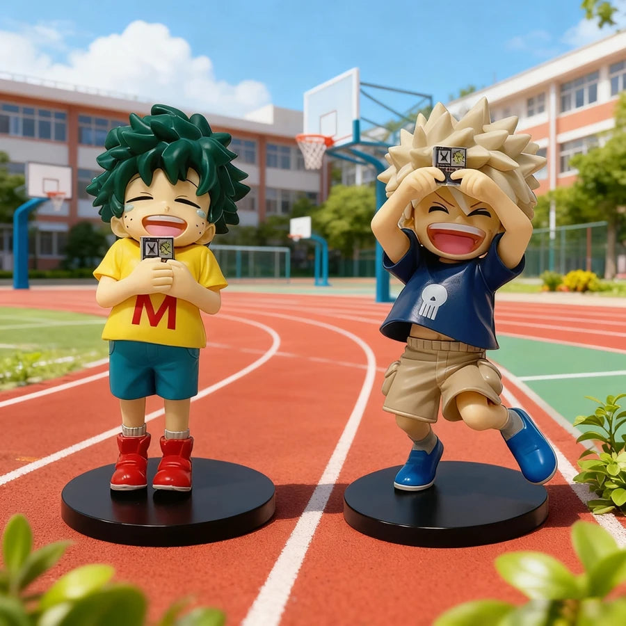 11cm Boku no Hero Academia Anime Figure Childhood Midoriya Izuku Action Figure Cute Bakugo Katsuki Figurine PVC Collection Toys