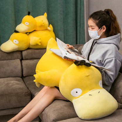 Cute Pokemon Psyduck Back Cushion Big Size Stuffed Anime Duck Plushies Sofa Bed Throw Pillow Home Decor Xmas Gifts Child Girl
