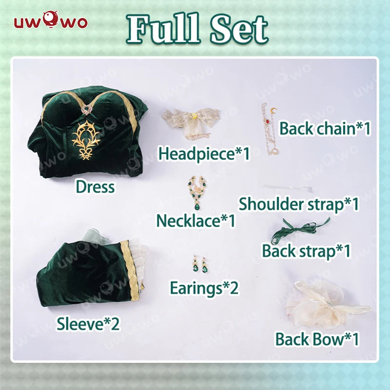 IN STOCK UWOWO C.C.Cosplay Anime Codee Geasss:C.C. CC Court Style Gown Cosplay Costume Halloween Costume