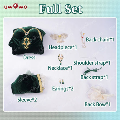 IN STOCK UWOWO C.C.Cosplay Anime Codee Geasss:C.C. CC Court Style Gown Cosplay Costume Halloween Costume