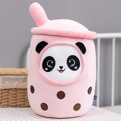 Various Play Doll Boba Plushies Mini Dolls in a Boba Cup Can Flip Boba Tea Toy Many Size Boba Tea Cushions for For Kids Girl