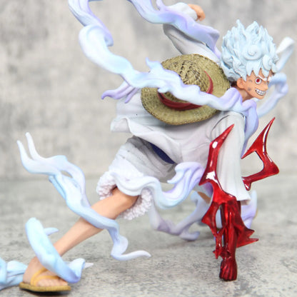18cm One Piece Sun God Nica Luffy awakens in 5th gear Action Figure Model Statue Toys Collection Decoration Model Toys Gift