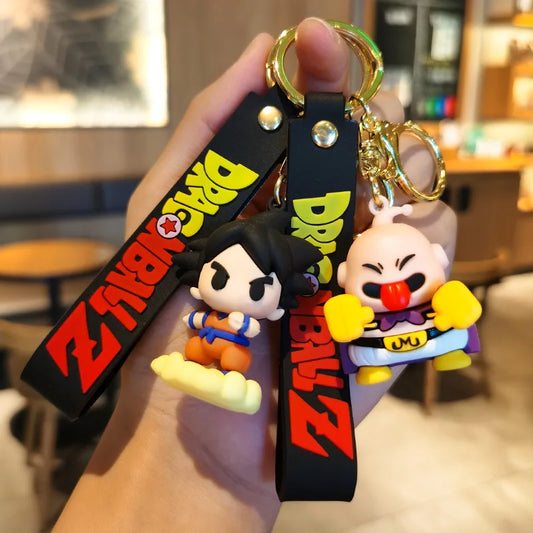 New Anime Dragon Ball Key Chain Z Super Saiyan Son Goku Bulma Broly Piccolo Majin Buu Series Bag Pendant Keyring Kids Toys Gifts