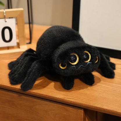 Cute Stuffed Animal Jumping Spider Plushies Colorful Four Eyed Spider Plush Keychain Bag Decor Pendant Spiders Soft Toys