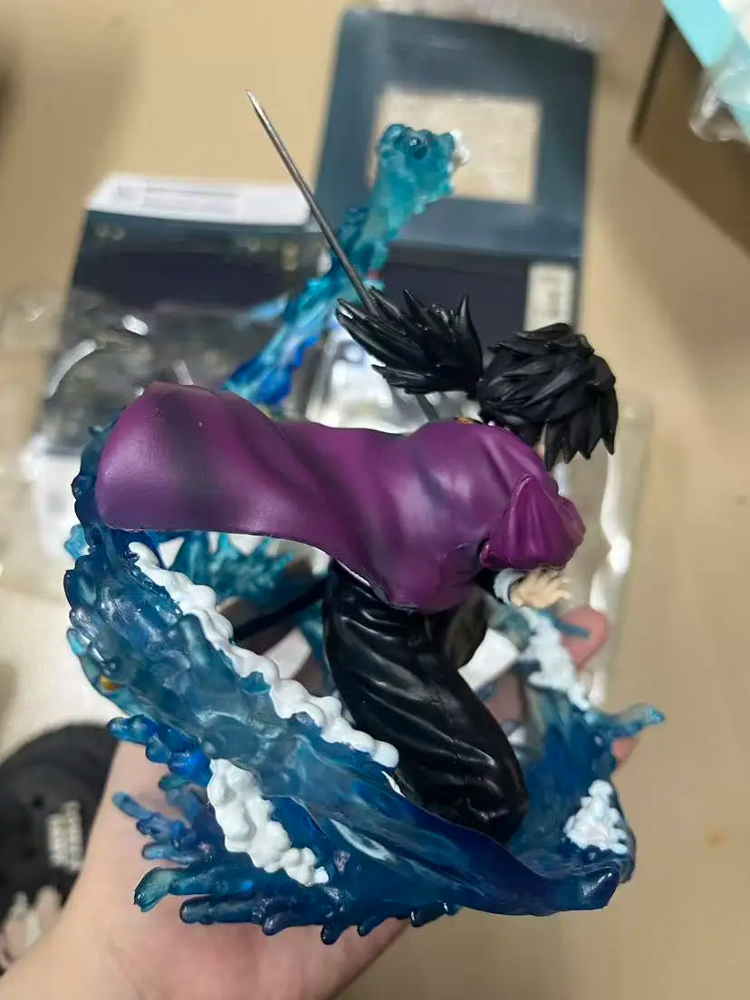 17cm Demon Slayer Anime Tomioka Giyuu Action Figure Water Breathing Statue Figurine Model Collection Room Decora Desk Toys Gift