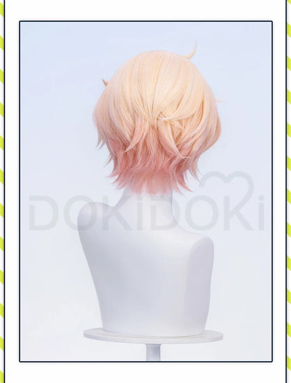 IN STOCK Dahlia Ifa Wig Game Genshin Impact DokiDoki Men Pink Hair Mondstadt Ifa Cosplay Dahlia Book Prop Free Wig Cap