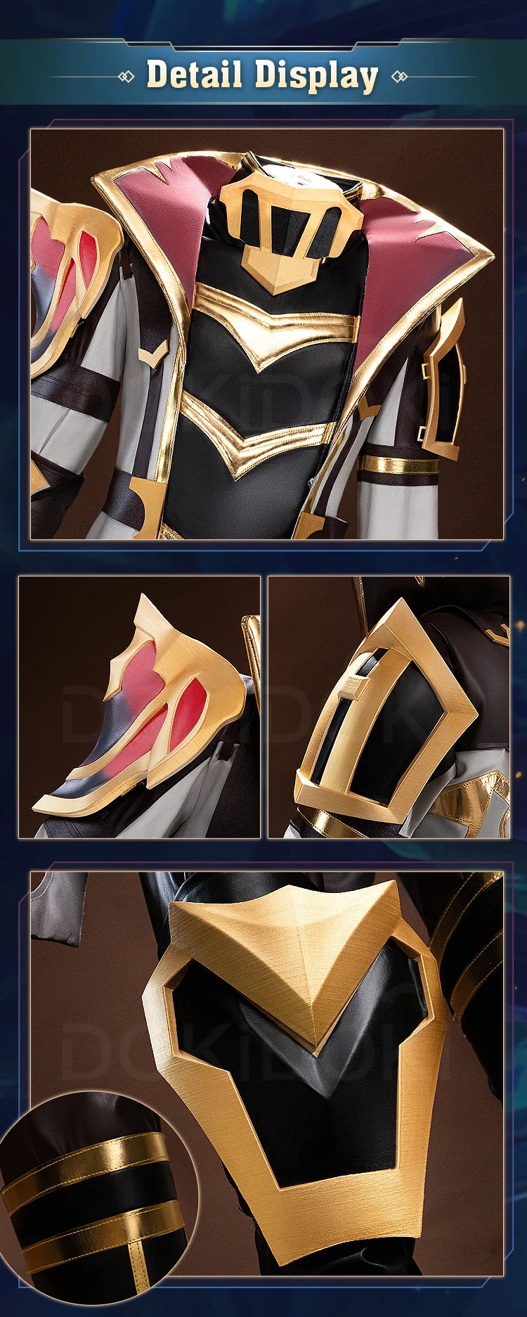 Jaycee Cosplay Costume Game Cosplay【XS-3XL】DokiDoki-R Men Uniform Suit Costume Jaycee Cosplay Plus Size