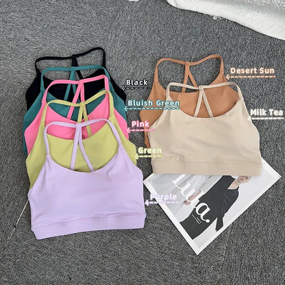 Women Fitness Sports Bra Top Sexy Beauty Back Shockproof Quick-Dry Gym Crop for Running Pilates Yoga