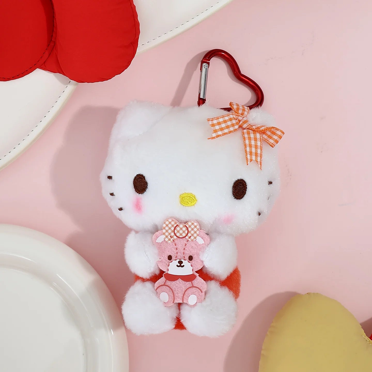 Sanrio Hello Kitty Kuromi Melody Pachacoo Cinnamoroll Plush Toy Pendant Keychain Cute Stuffed Gift - 12cm