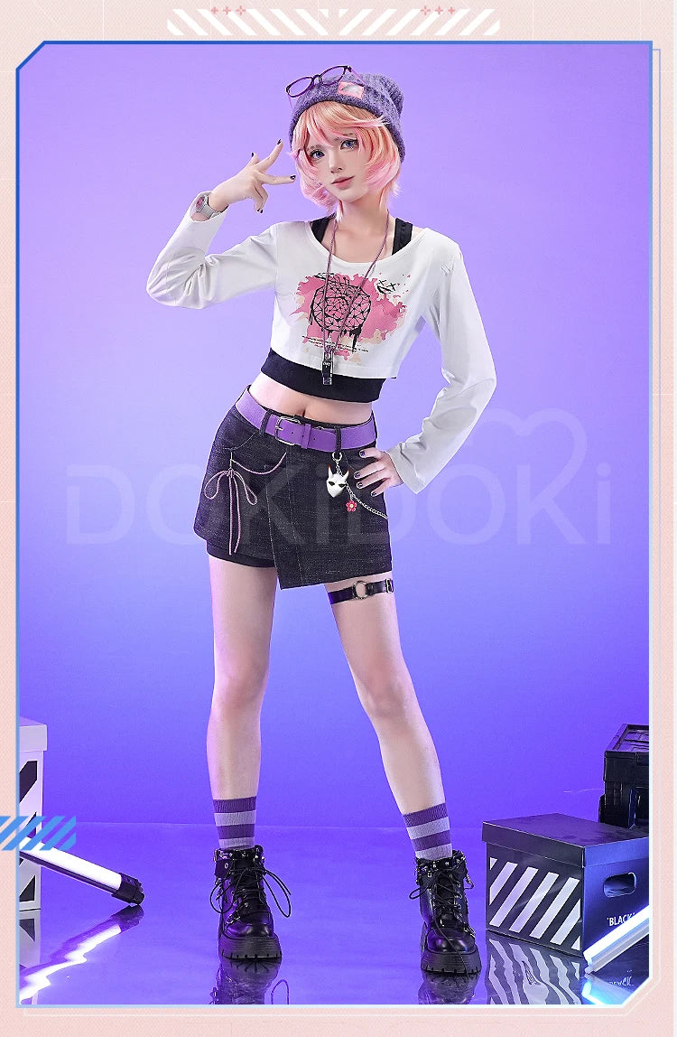 Tracy Reznik Mechanic Cosplay Costume Game Identity V DokiDoki-SR Phantom Girl Lock Core BLK Tracy Women Dress Cosplay