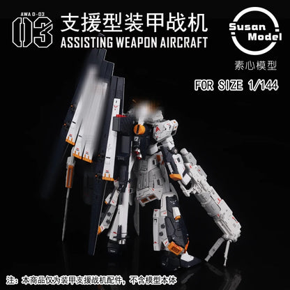 SUSAN Model RX-93 V RG 1/144 RX-93-ν2 Hi V ASSISTING AIRCRAFT AWA HWS Assembly Model Kit Toy Accessories Package Gift