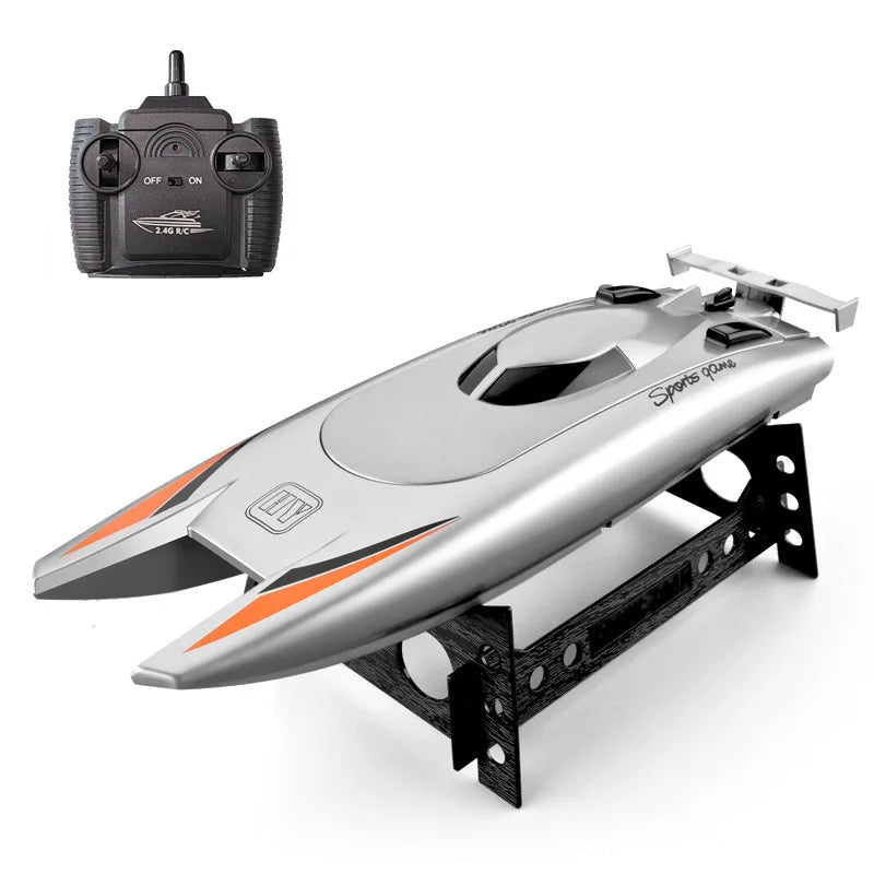 30km/H Racing Boat 2.4G RC High Speed Dual Motor Waterproof Speedboat 20min Runtime Boys Christmas Gift - WHITE