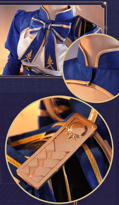 IN STOCK Saber Cosplay Costume Game Honkai: Star Rail x Fate Stay Night【S-2XL】DokiDoki-R Halloween Saber Costume Plus Size