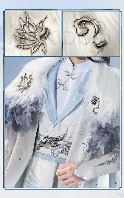 【Official】IN STOCK Lan Wangji Wei Wuxian Doujin Cosplay Costume Anime Dao Mo To Shi DokiDoki-SR Men Winter Halloween Costume