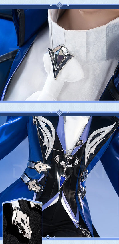 Flins Cosplay Costume Game Genshin Impact【S-3XL】DokiDoki-R Kyrll Chudomirovich Flins FES Costume Plus Size