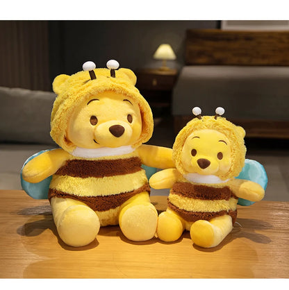 50cm Genuine Disney Bee Winnie The Pooh Plush Toys Pillow Kawaii Anime Bear Stuffed Doll Toys For Children's Birthday Xmas Gifts