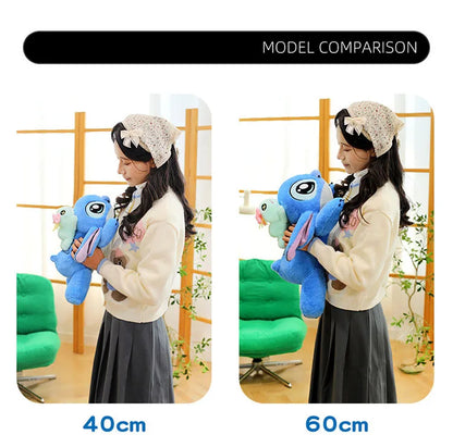 40-100cm Disney Lilo and Stitch Plush Stuffed Toys Cartoon Anime Plushie Lying Stich Doll Soft Pillow Xmas Birthday Gift for Kid
