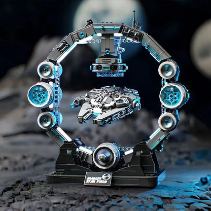 Hovering Millennium Falcon Building Blocks, Star War Falcon Spaceship MOC Bricks Toys, Magnetic Levitation Model Gift for Adults