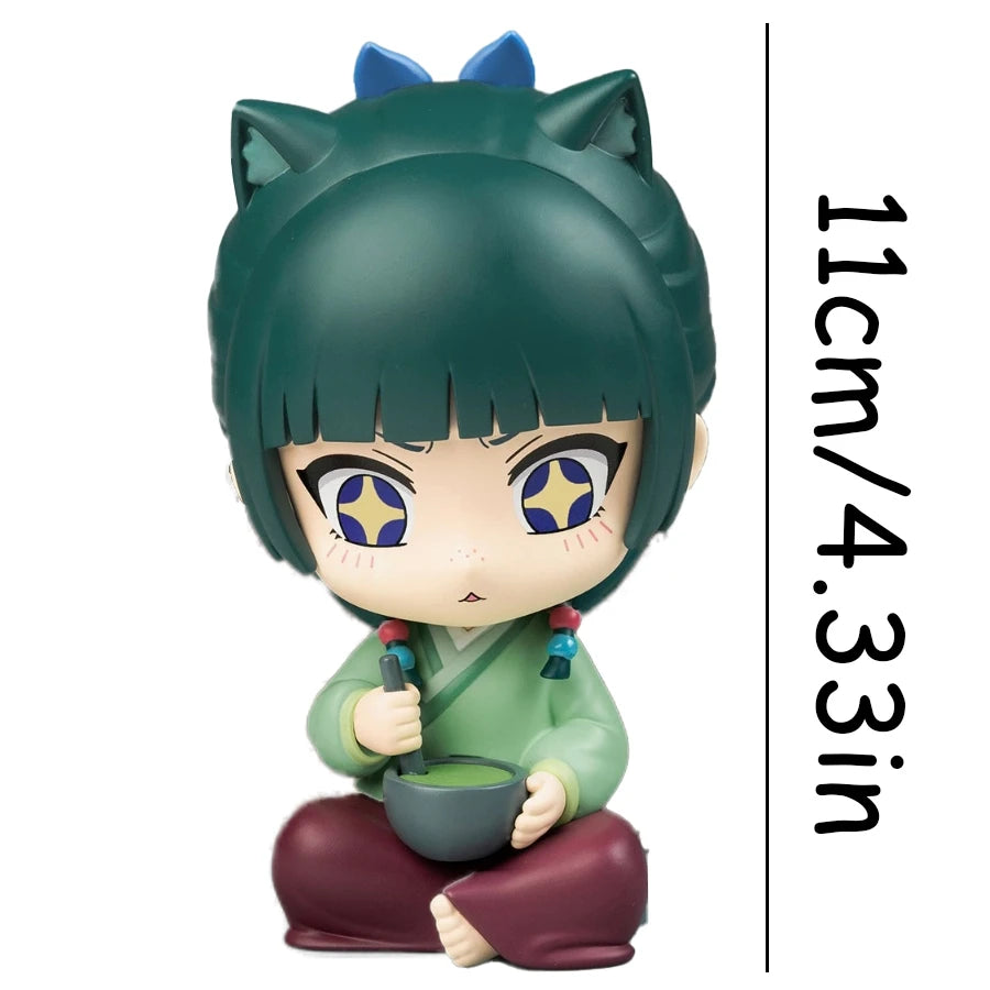 1/5PCS 9cm Kusuriya no Hitorigoto Anime Figure Q Version Maomao Action Figure Kawaii Jinshi Figurine PVC Collection Model Toys