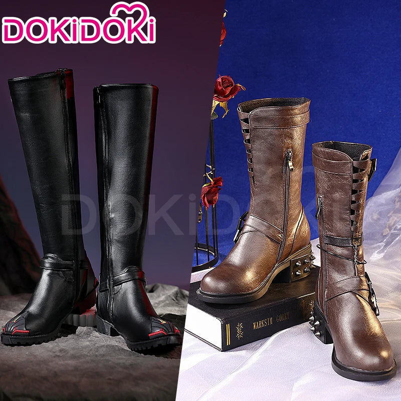 Heroine Caleb Shoes Cosplay Game Love and Deepspace DokiDoki Men Women MC Hunter Boots Caleb Cosplay Shoes