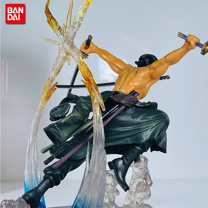 New One Piece Anime Figure Fire Fist Luffy Ace Sanji Battle Model Dolls PVC sabo Action Figurine Zoro Ghost Three-Knife Toys