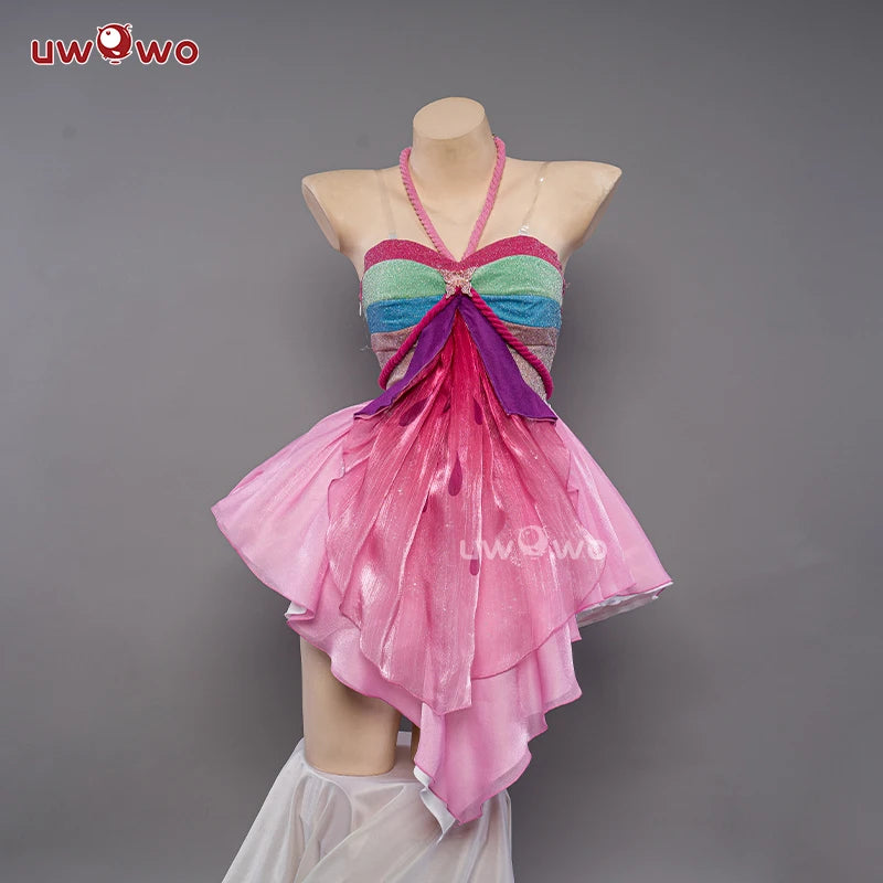 IN STOCK UWOWO Bloomm Enchantixx Flora Cosplay Costume Big Fairy Wings Cosplay Outfit Butterfly Fairy Women Wing