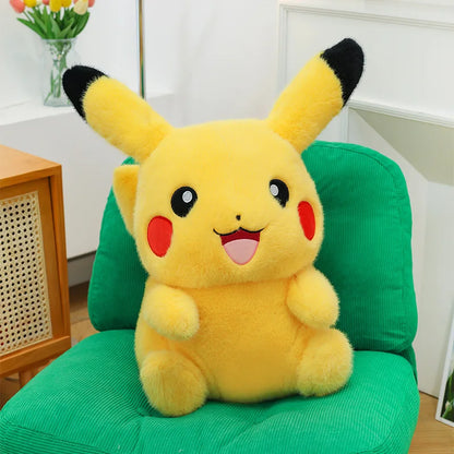 35/50/60/80CM Pokémon Pikachu Plushies Cartoon Anime Stuffed Kawaii Big Size Ornament Comfortable Soft Doll Children's Toys Gift