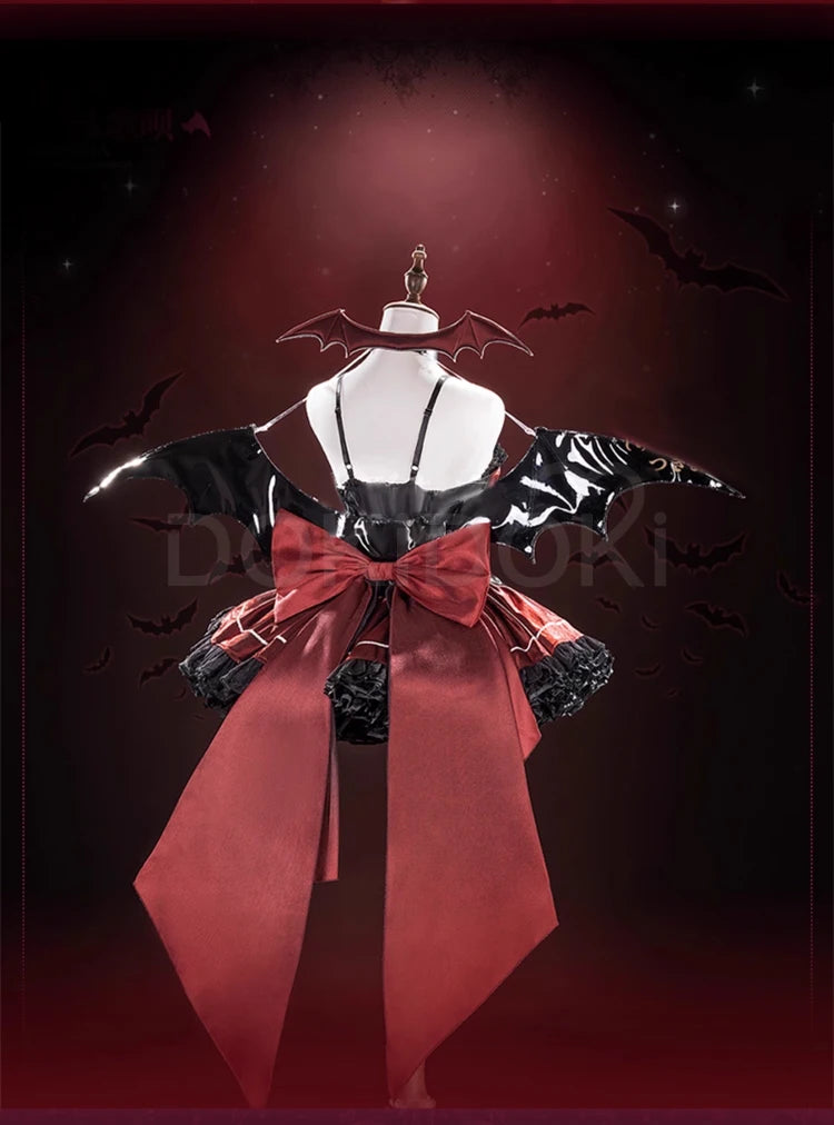 Tsukiyomi Utau Doujin Cosplay Costume Anime Shugo Chara! DokiDoki-R Halloween Devil Angel Utau Cosplay