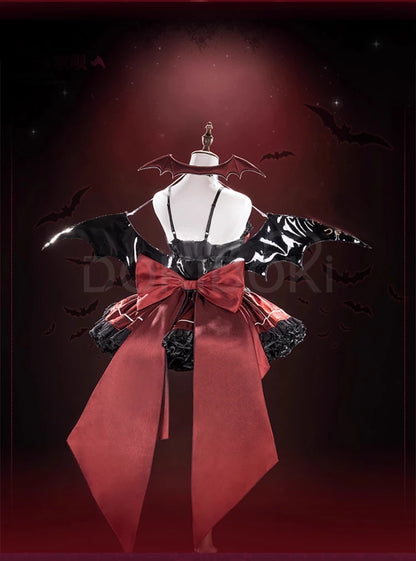 Tsukiyomi Utau Doujin Cosplay Costume Anime Shugo Chara! DokiDoki-R Halloween Devil Angel Utau Cosplay