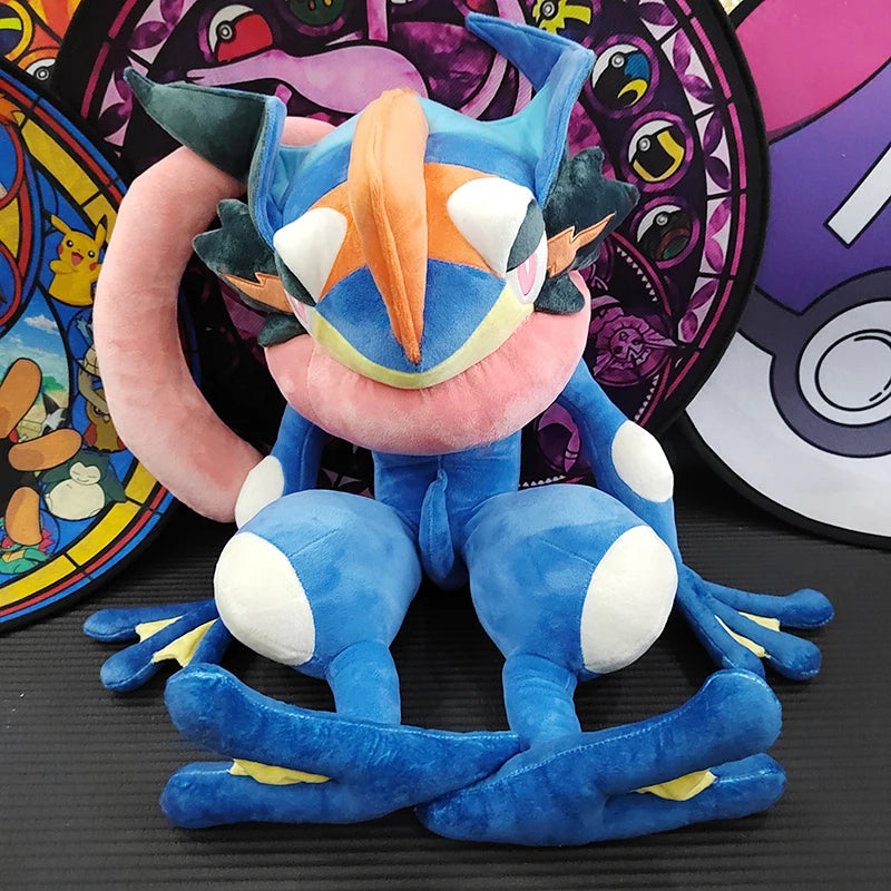 70cm Pokemon Lucario Large Plush Toys Greninja Zeraora Cinderace Glaceon Stuffed Giant Pokémon Eevee Anime Kids Christmas Gift