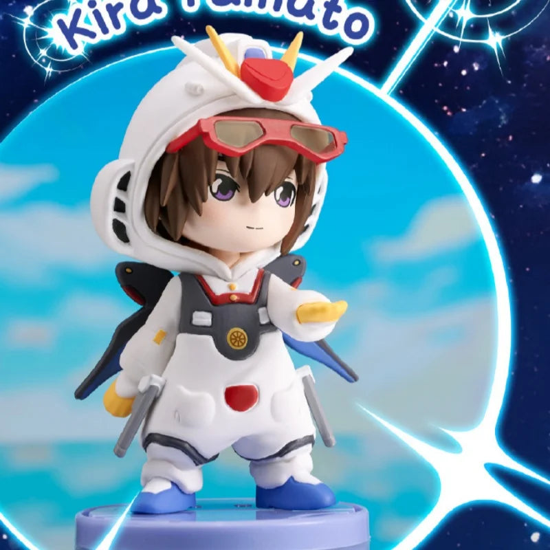 Original Bandai Pajamars Series Mobile Suit Gundam Seed Destiny Blind Box Athrun Zala Toy Cagalli Yula Athha Mystery Box Model