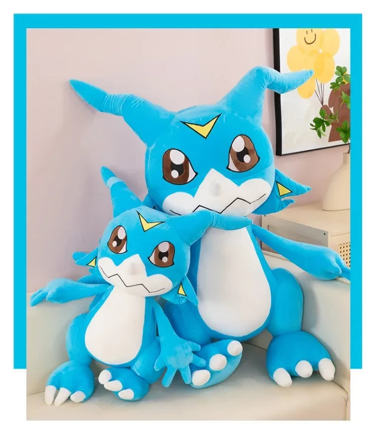 Original Digimon Large Size 75cm Dilu Station Bada Doll Cute Agumon Stuffed Animal Doll  Room Decorations Children Birthday Gift