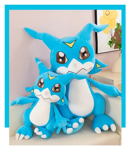 Original Digimon Large Size 75cm Dilu Station Bada Doll Cute Agumon Stuffed Animal Doll  Room Decorations Children Birthday Gift