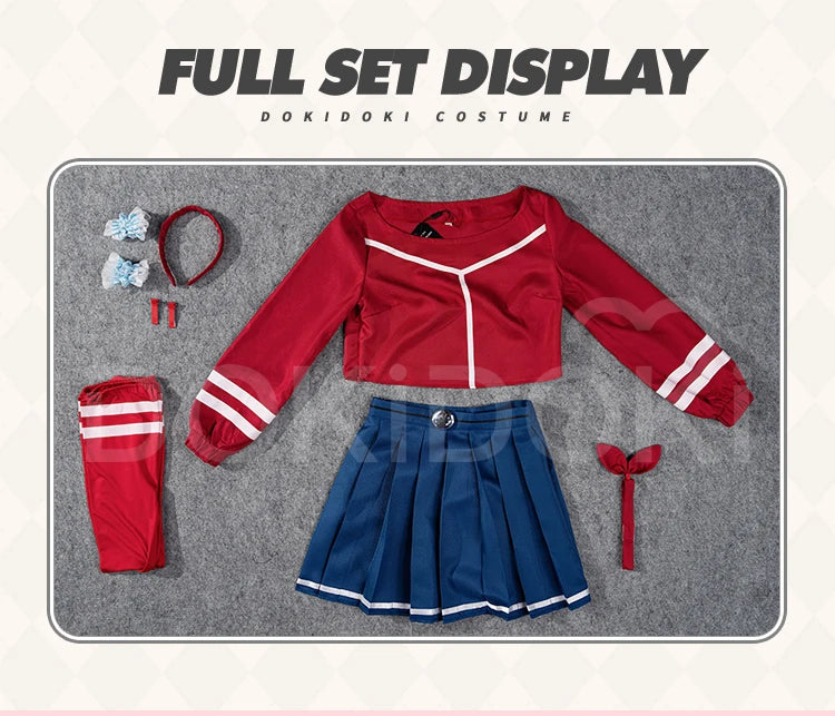 IN STOCK Mita Cosplay Costume Game MiSide【XS-3XL】DokiDoki-N Women Uniform Dress Mita Cosplay Hat Gloves Plus Size