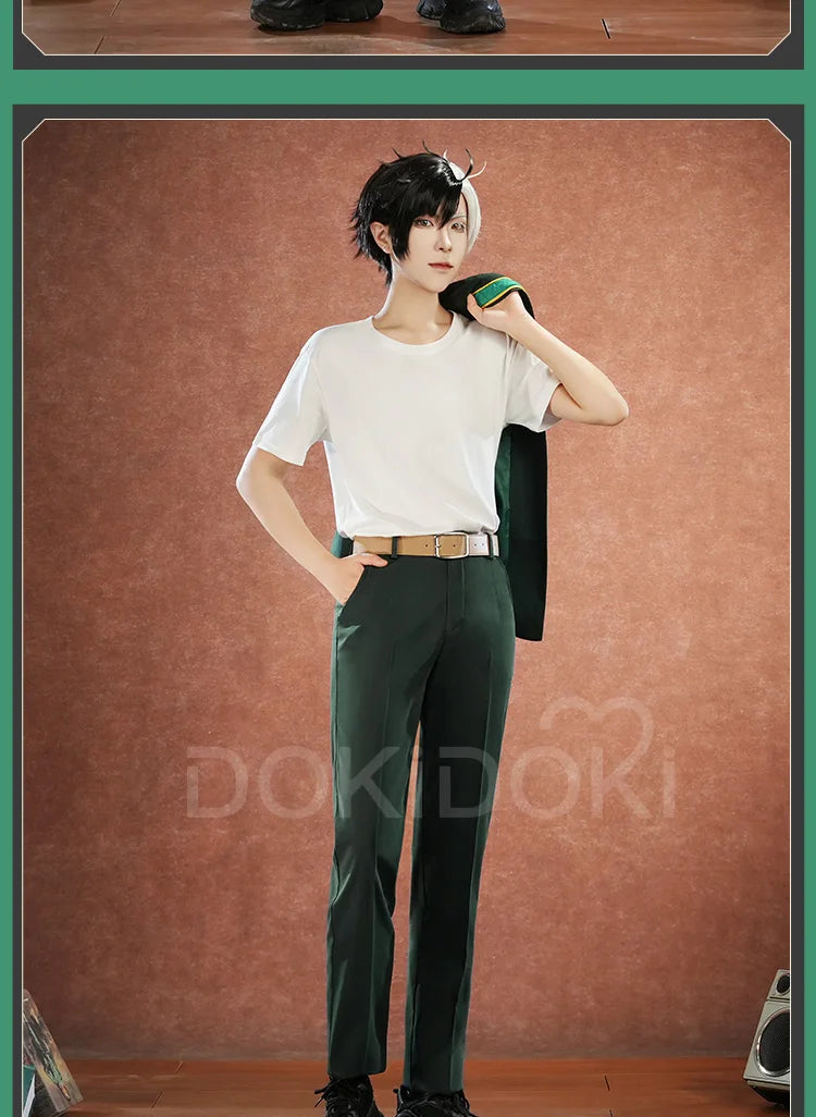 IN STOCK Haruka Sakura / Hayato Suou Cosplay Costume Anime Wind Breaker Cosplay DokiDoki-SR Men School Uniform Costume Suou Wig