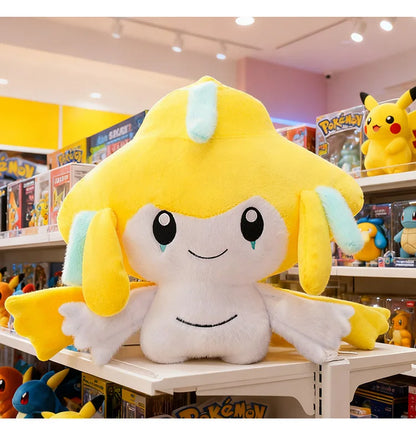 30-75CM Big Size Pokémon Jirachi Plushies Cartoon Anime Peluche Comfortable Soft Doll Kawaii Ornament Children's Toy Gifts