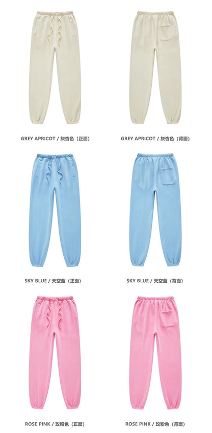 ZODF 2025 Autumn Winter Men’s Washed Fleece Sweatpants 355gsm Loose Retro Joggers Streetwear HY0653